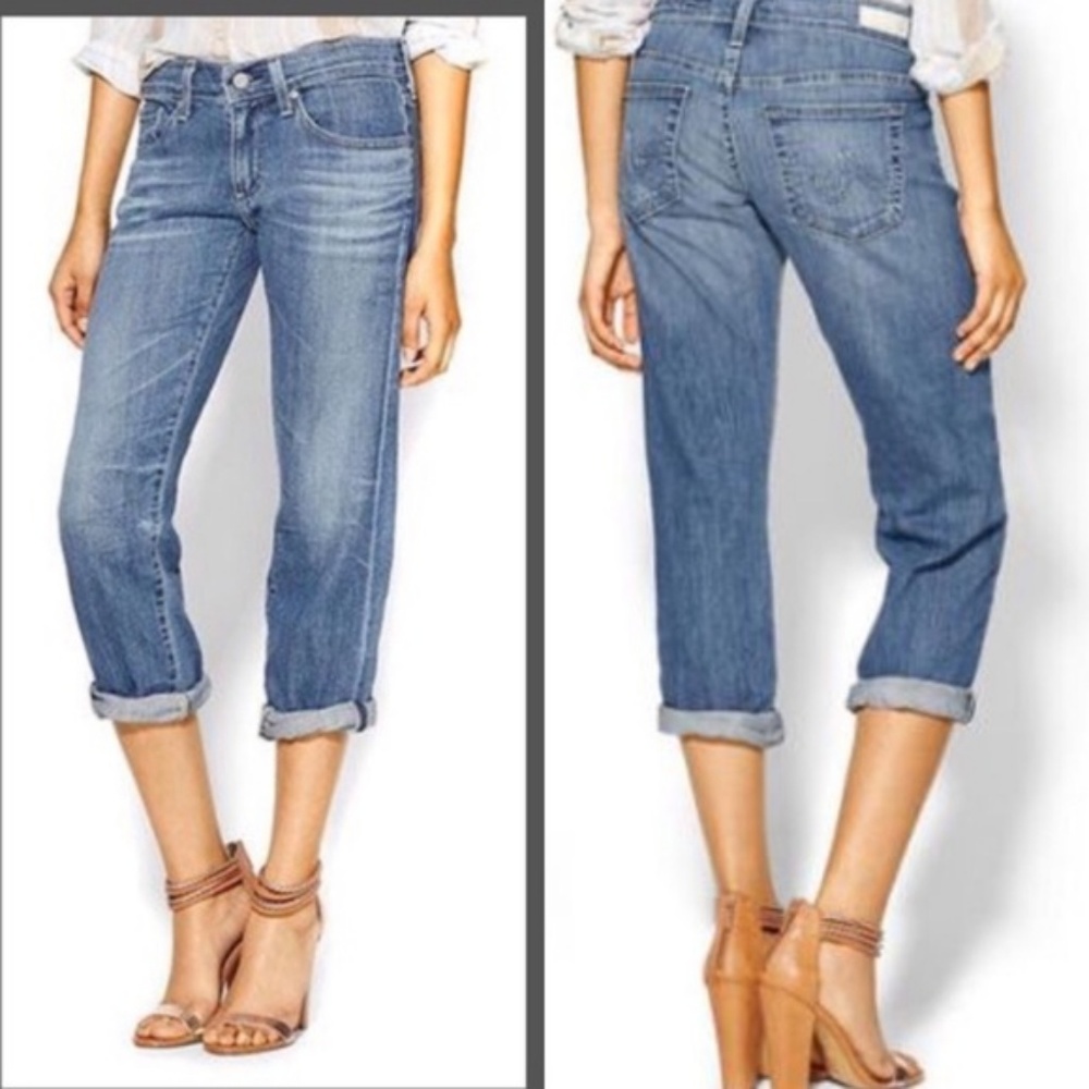 AG tomboy relaxed straight crop - 27